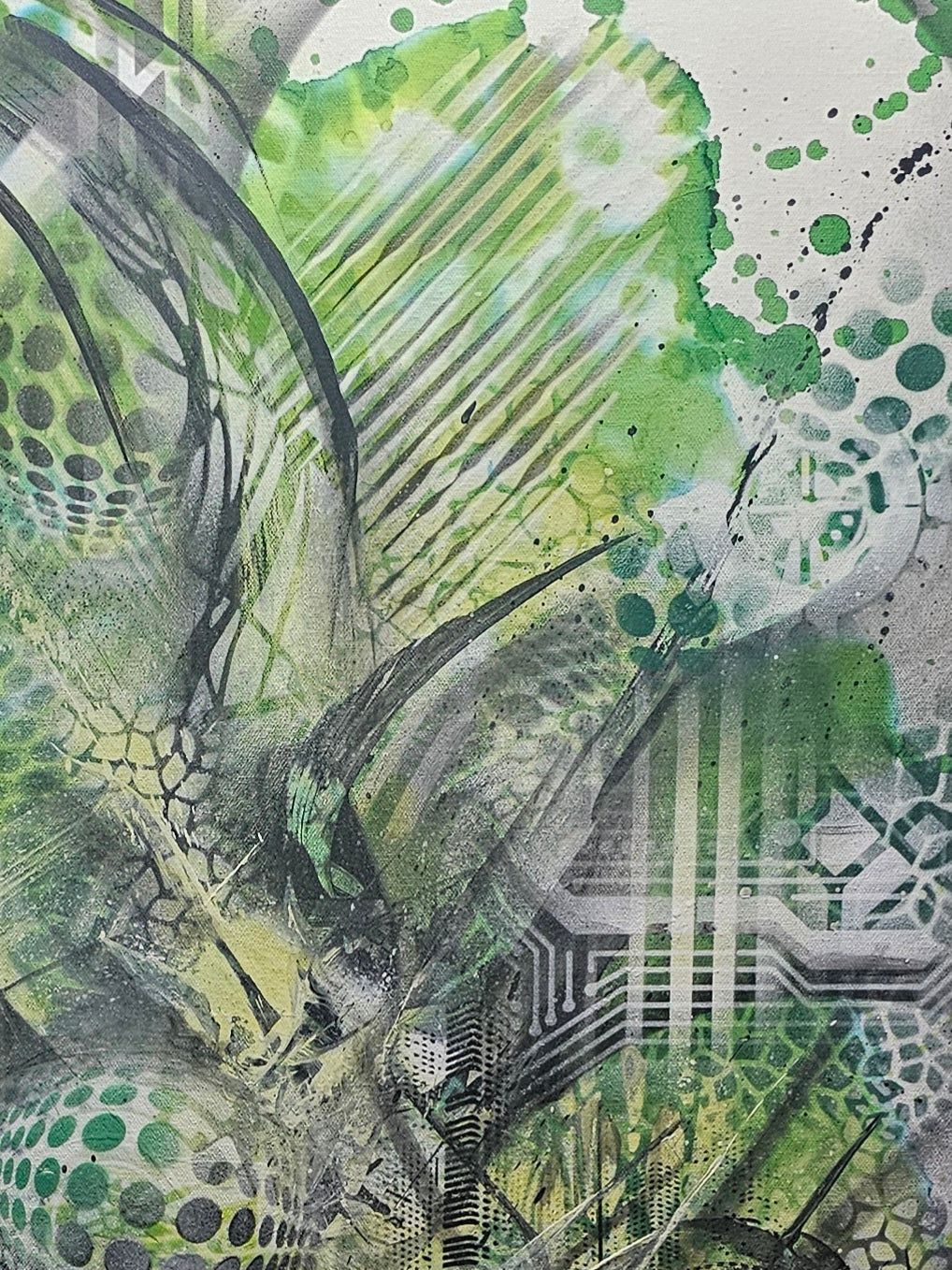 26.2 – Corroded (2026) | Original 24×48 Abstract Mixed Media Painting