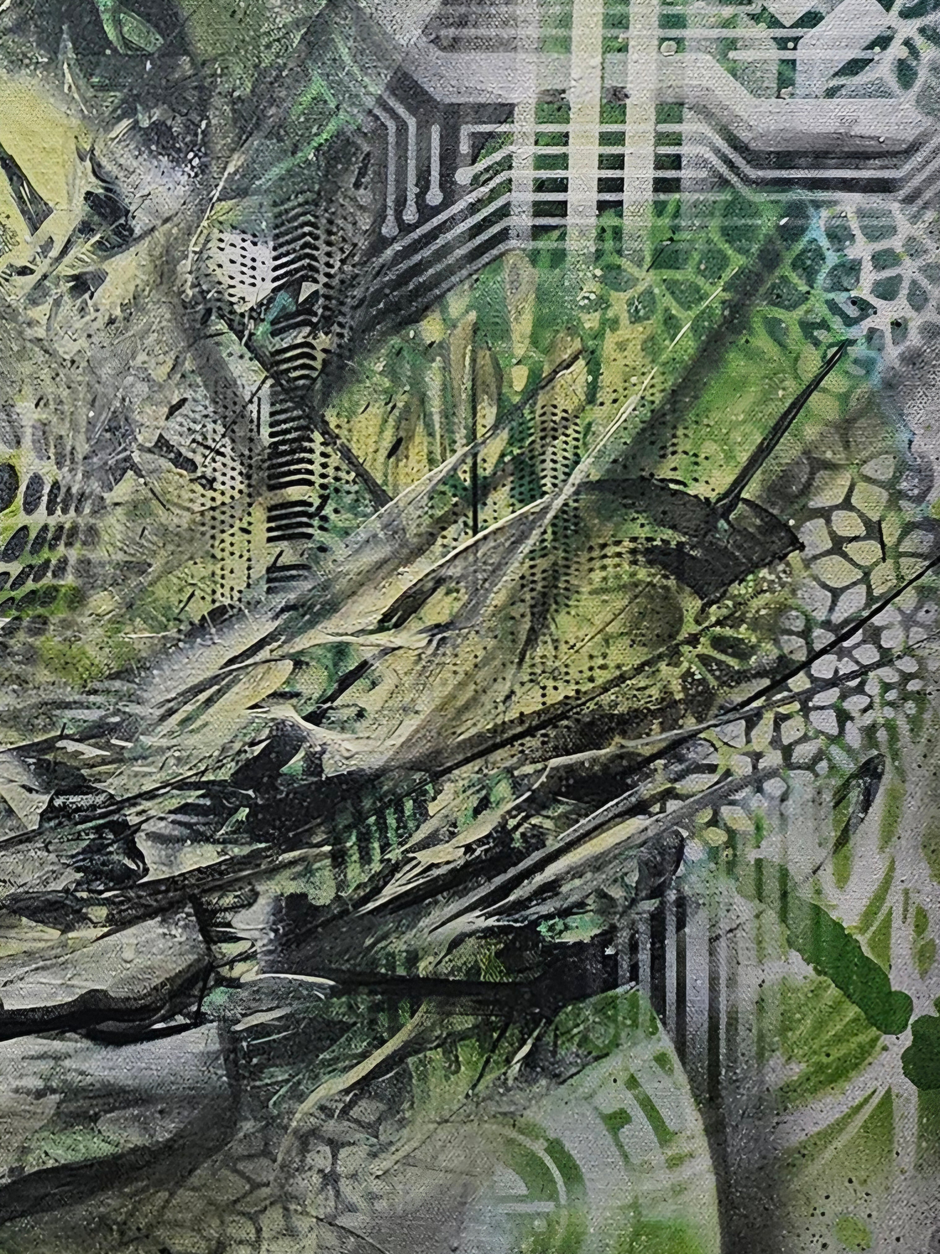 26.2 – Corroded (2026) | Original 24×48 Abstract Mixed Media Painting