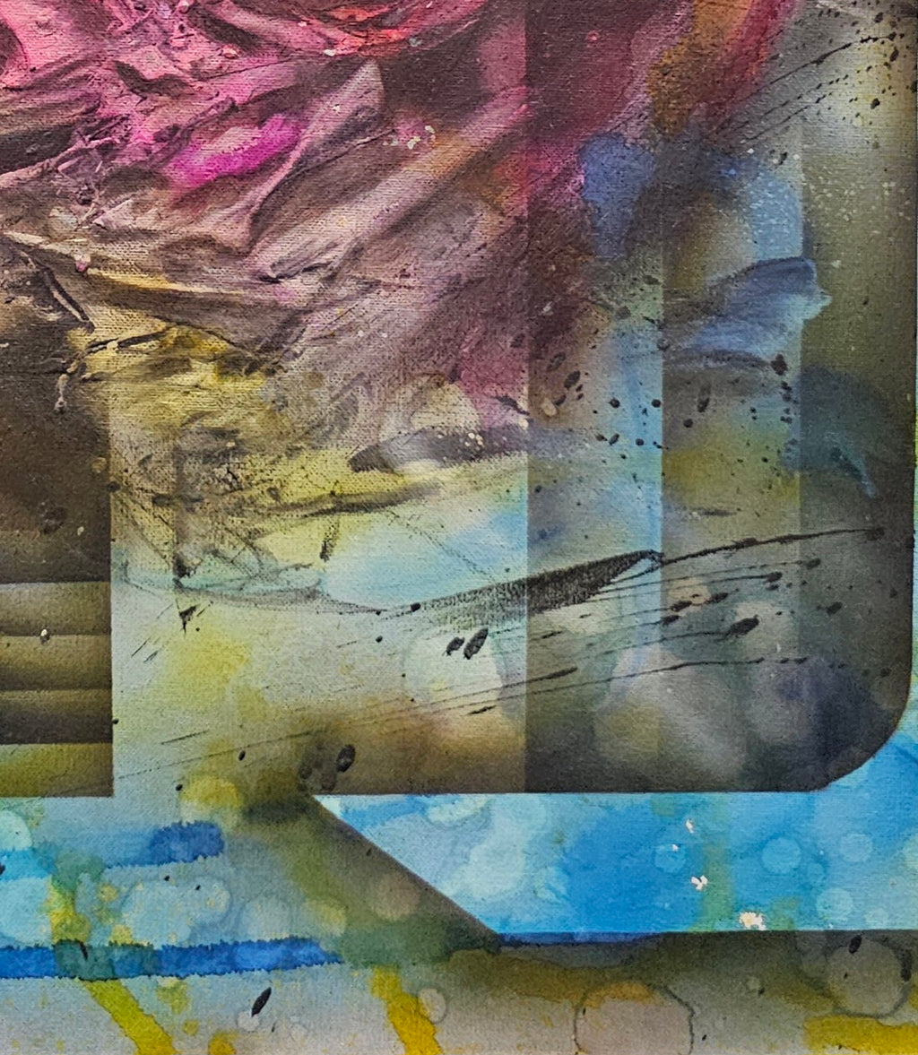 Swamp Gas Fever (2025) | Original 24×36 Abstract Mixed Media Painting