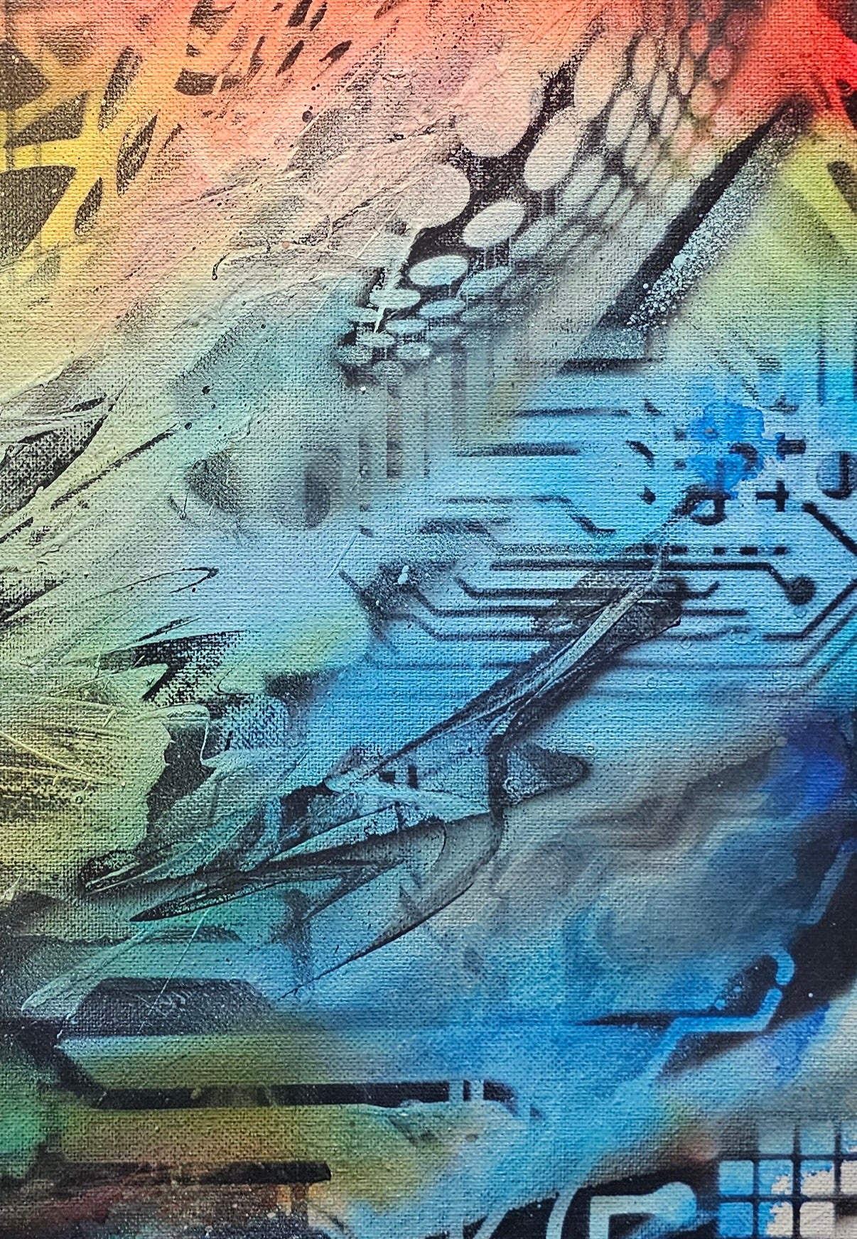 26.6 – Time Forgot (2026) | Original 16×20 Abstract Mixed Media Painting