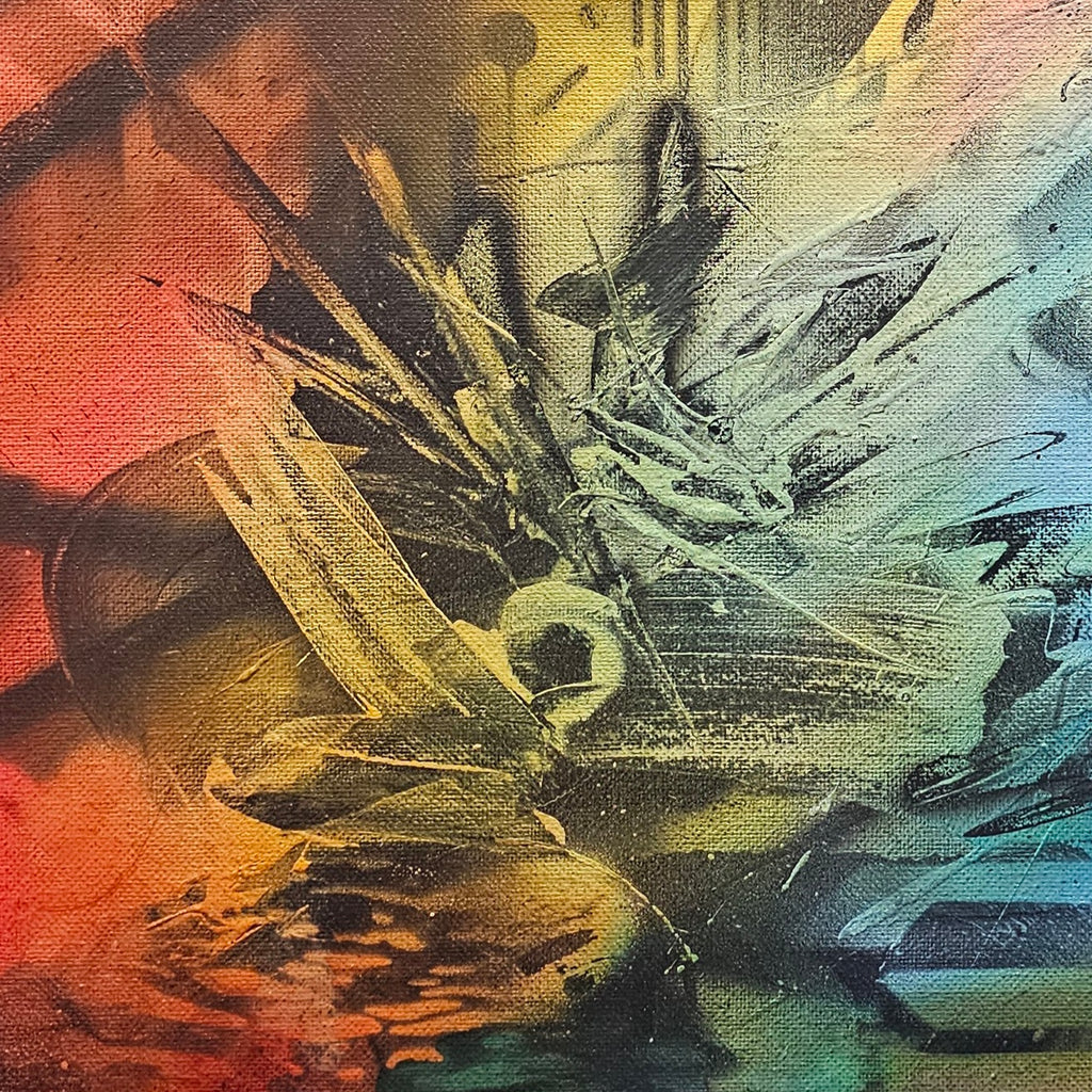 26.6 – Time Forgot (2026) | Original 16×20 Abstract Mixed Media Painting
