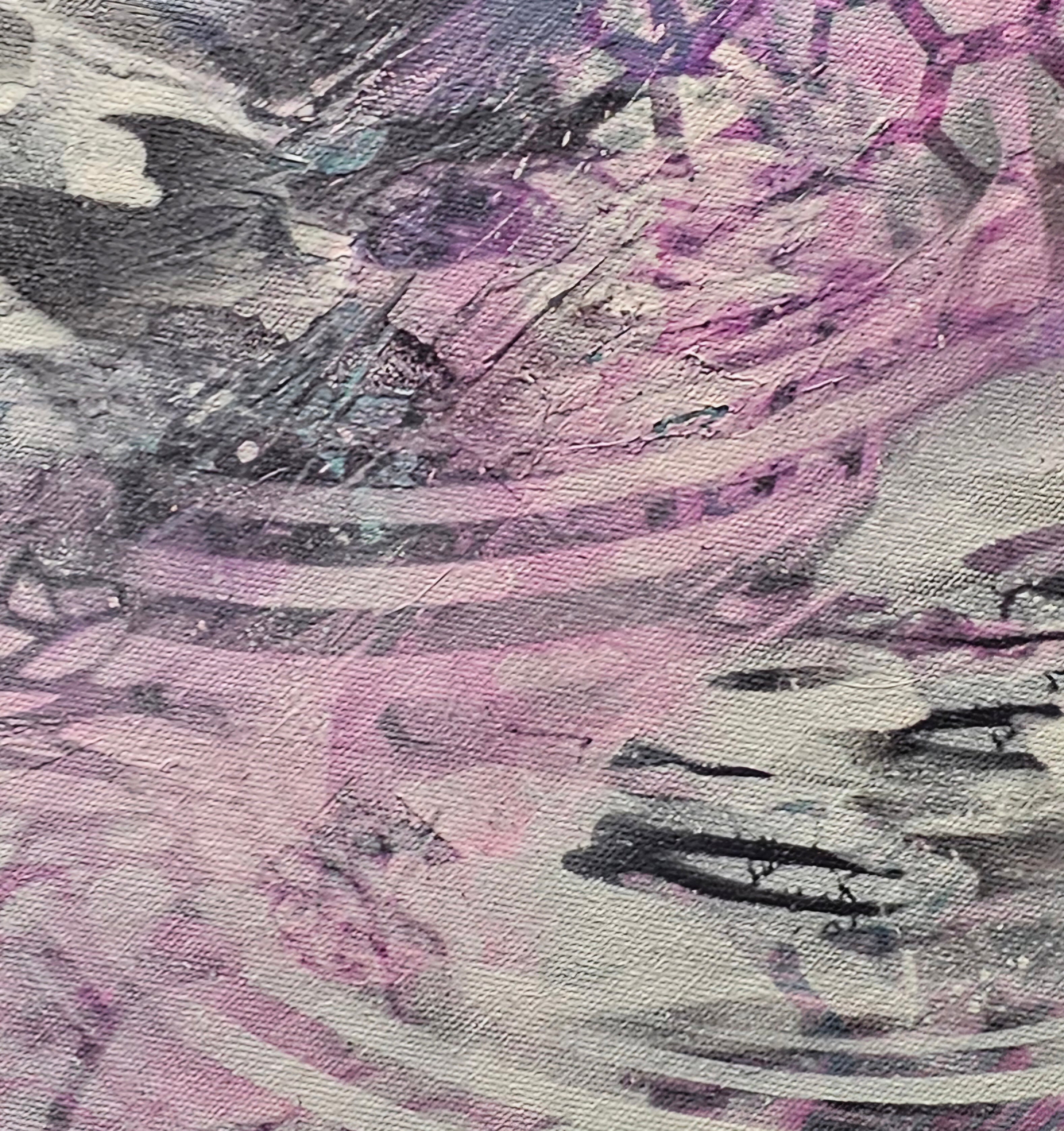 Cold Fused (2026) | Original 20×20 Abstract Mixed Media Painting