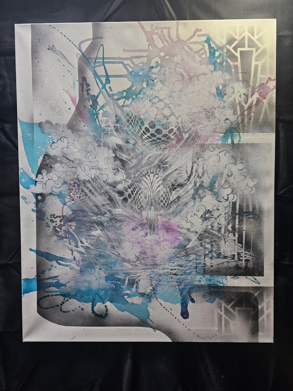 Where Here There (2026) | Original 24×30 Abstract Mixed Media Painting