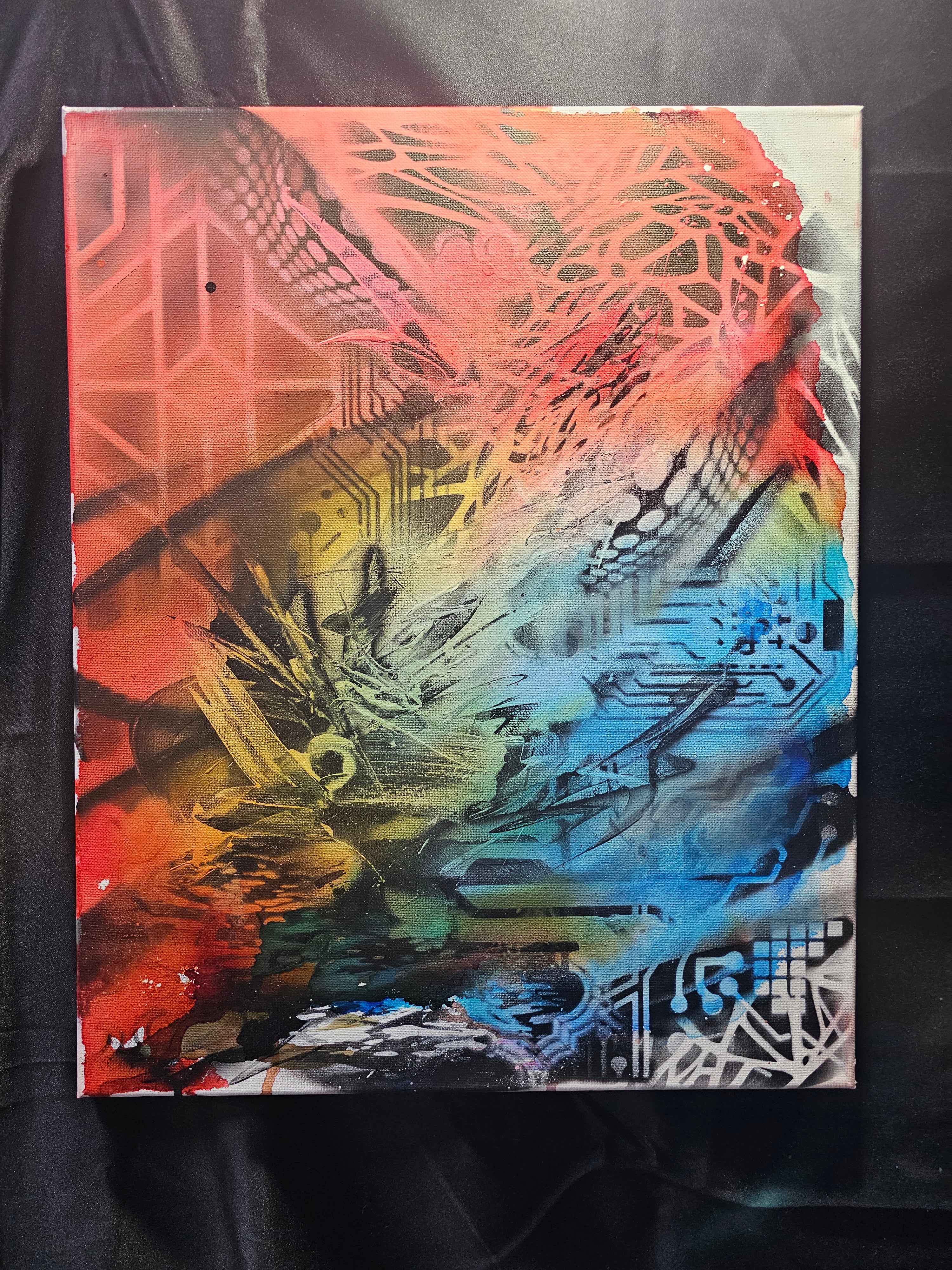 26.6 – Time Forgot (2026) | Original 16×20 Abstract Mixed Media Painting